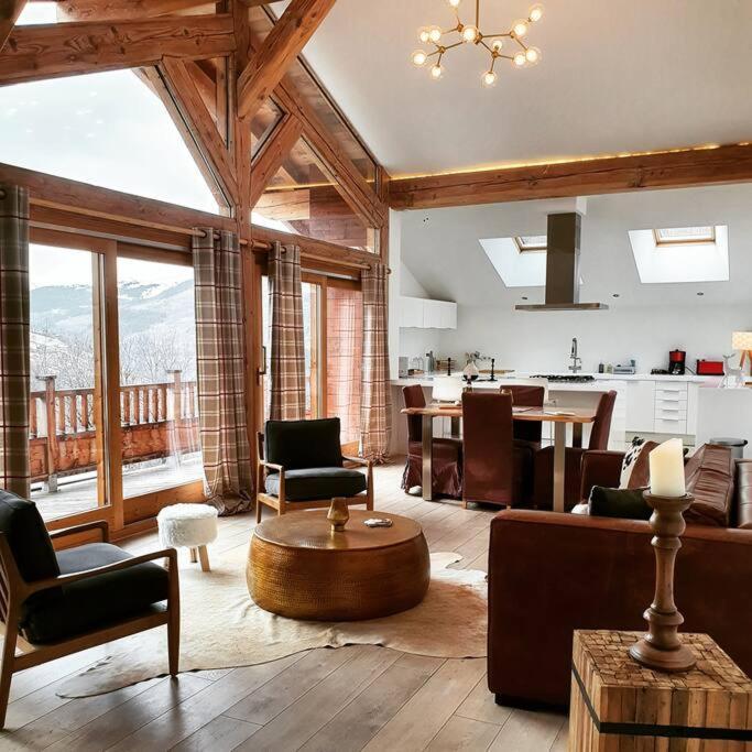 Chalet Entier 110M2 Avec Vue Et Sauna A 10 Min Des Pistes Sainte-Foy-Tarentaise Exteriör bild